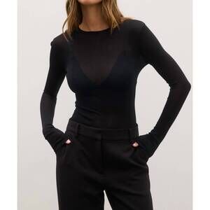NEW BAYSE stevie long sleeve top in black